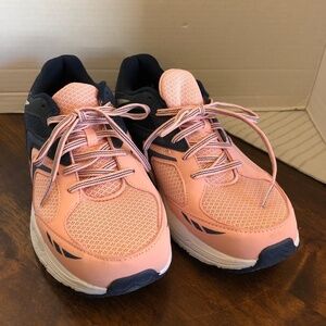 Dr. Scholl’s Blitz Women Sneakers in Pink and Navy Blue with White Soles Sz 6.5W